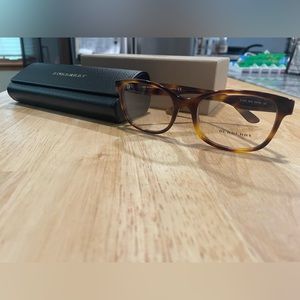 Burberry Havana Brown Square Eyeglasses